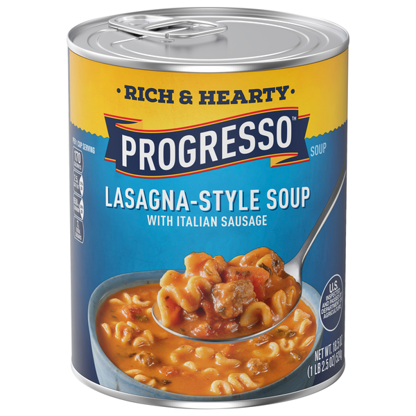 Progresso Rich & Hearty Lasagna-Style Soup with Italian Sausage