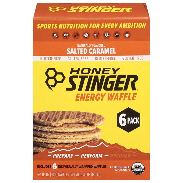 Honey Stinger Salted Caramel Energy Waffles - 6 ct