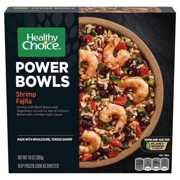 Healthy Choice Power Bowls Shrimp Fajita Frozen Meal
