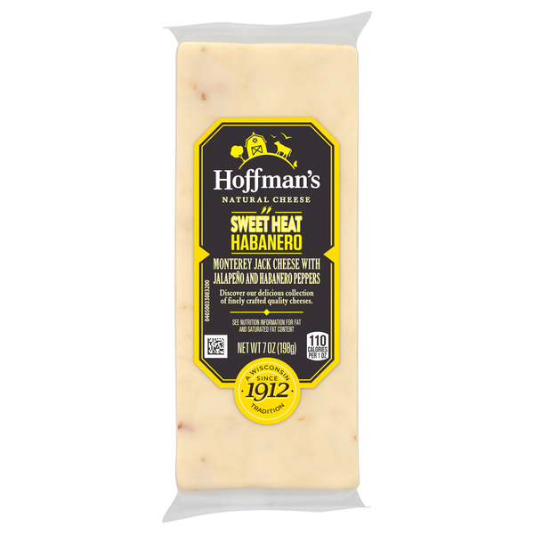 Hoffman's Natural Sweet Heat Habanero Monterey Jack Cheese Block