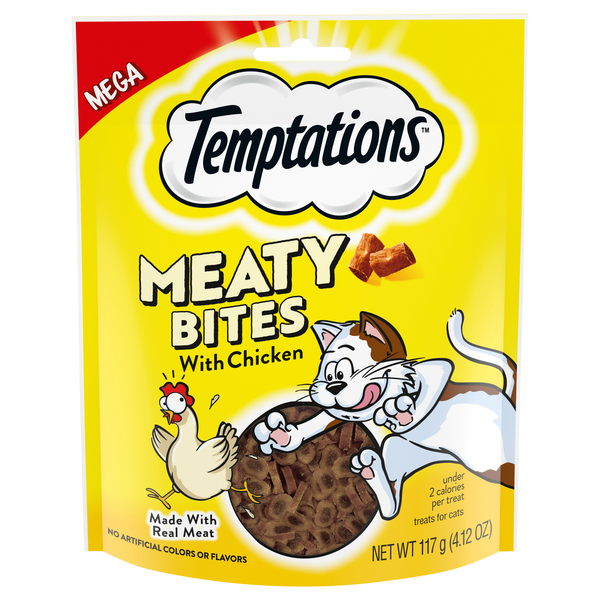 Temptations Meaty Bites Chicken Flavor Cat Treats