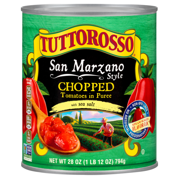 Save on Tuttorosso San Marzano Chopped Tomatoes in Puree with Sea Salt