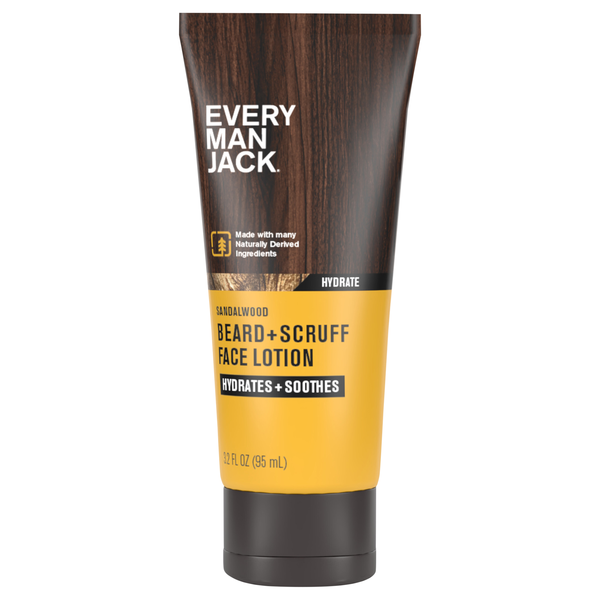 Every Man Jack Sandalwood Hydrating Beard + Scruff Face Lotion