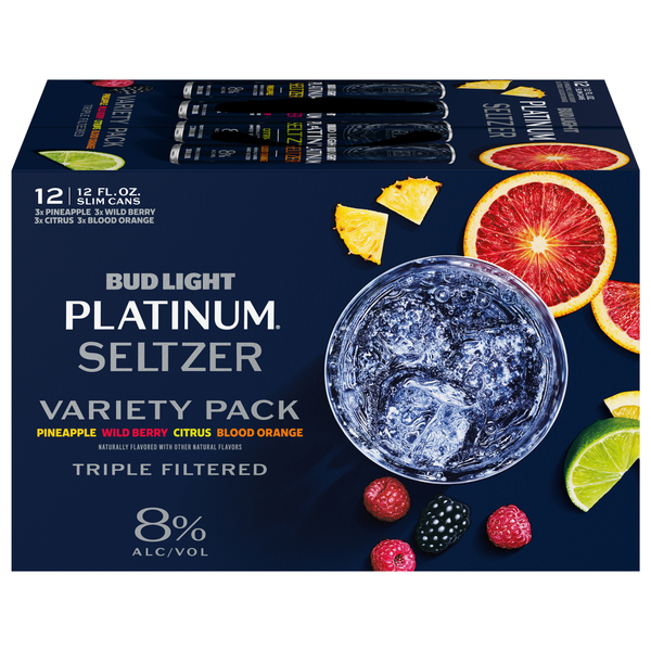 Bud Light Platinum Seltzer Variety Pack - 12 pk