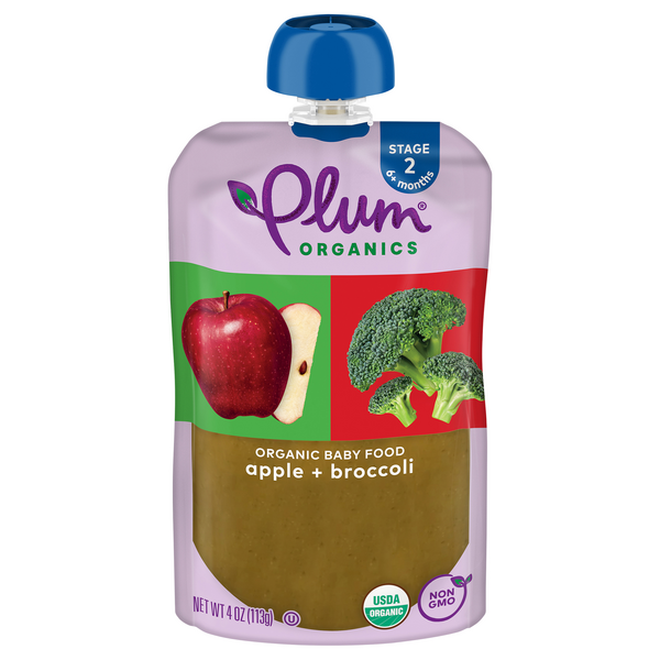 Save on Plum Organic Stage 2 Baby Food Apple & Broccoli Order Online Delivery Giant