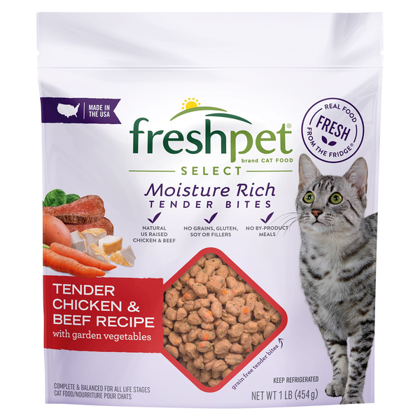 Freshpet Select Tender Chicken & Beef Recipe Refrigerated Cat Food