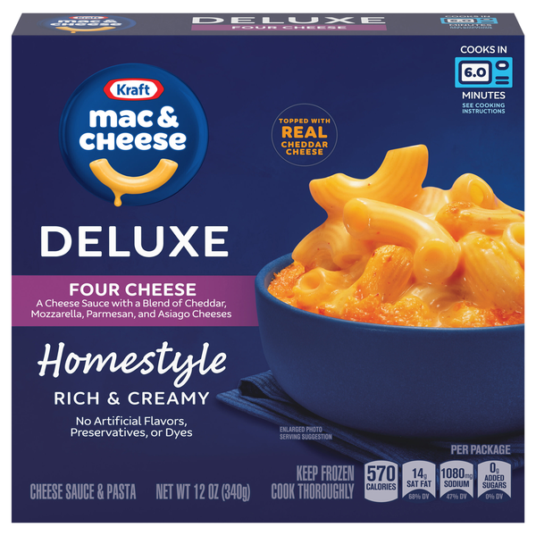Kraft Deluxe Homestyle Four Cheese Mac & Cheese Dinner