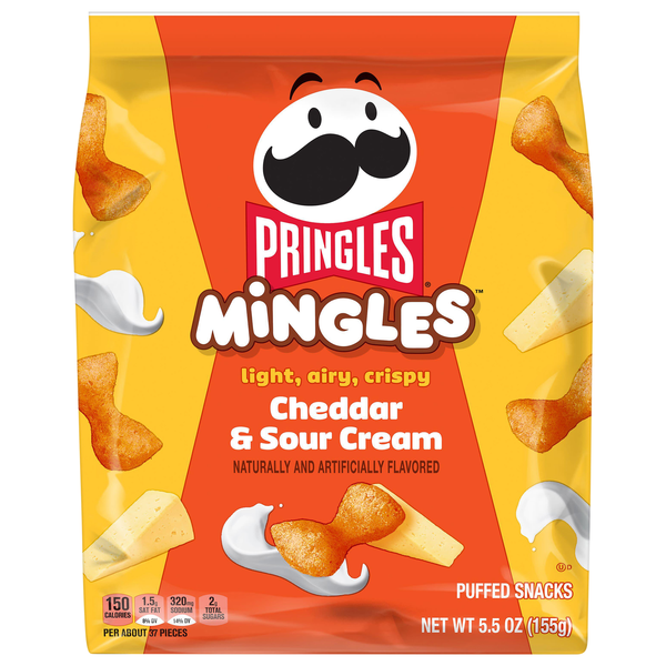 Pringles Mingles Cheddar & Sour Cream Puffed Snacks