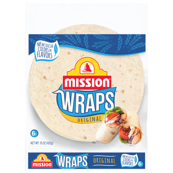 Mission Original Wraps - 6 ct