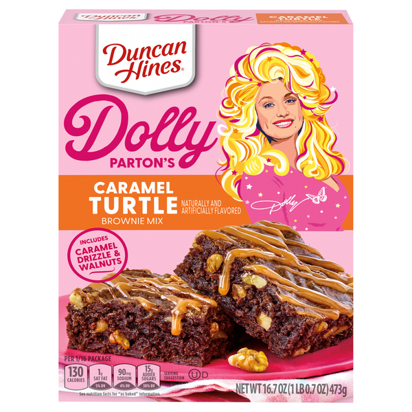 Duncan Hines Dolly Parton's Caramel Turtle Flavored Brownie Mix