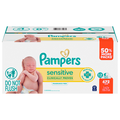 Pampers Sensitive Fragrance Free Baby Wipes Pop-Top 56 ct ea - 12 pk