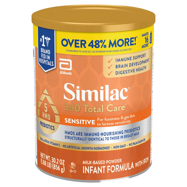 Similac 360 Total Care Sensitive Powder Infant Formula w/Iron