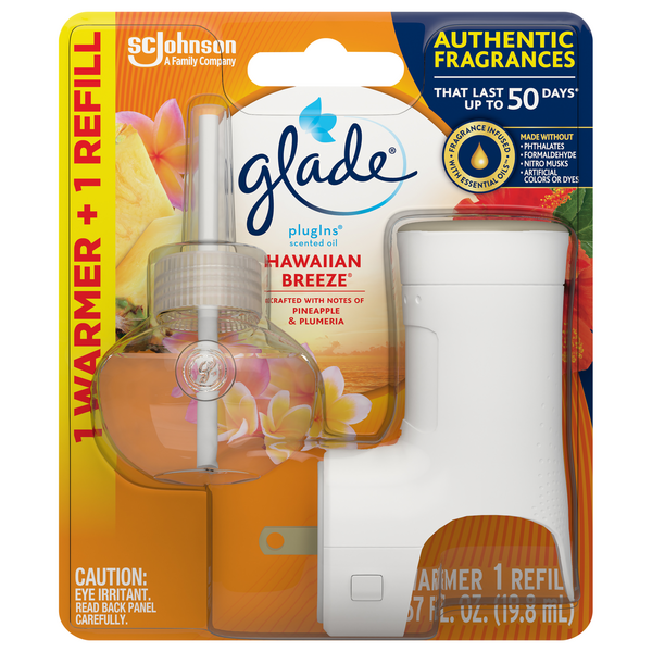 Glade plugIns Hawaiian Breeze Scented Oil Refill & Warmer - 2 ct