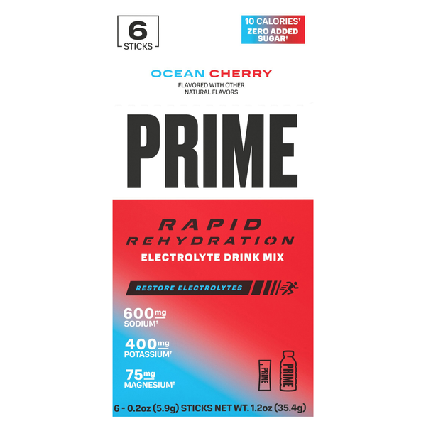 Prime Rapid Rehydration Ocean Cherry Electrolyte Drink Mix - 6 ct