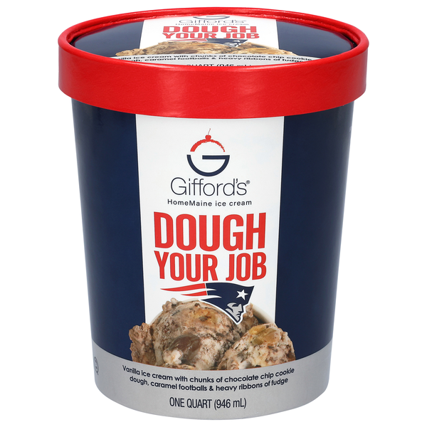 Gifford's Patriots Dough Your Job Ice Cream