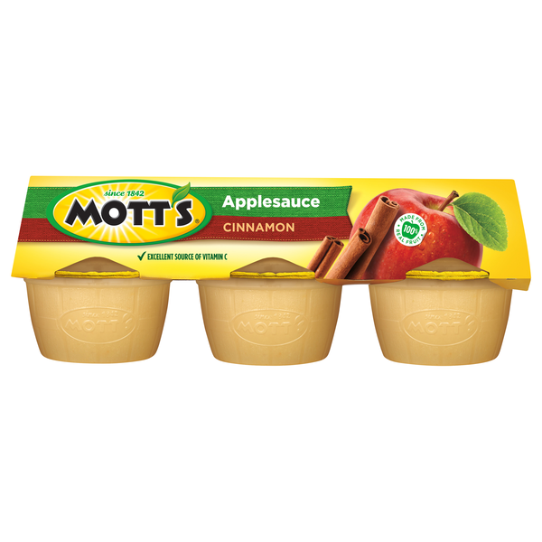 Mott's Cinnamon Applesauce Cups - 6 ct