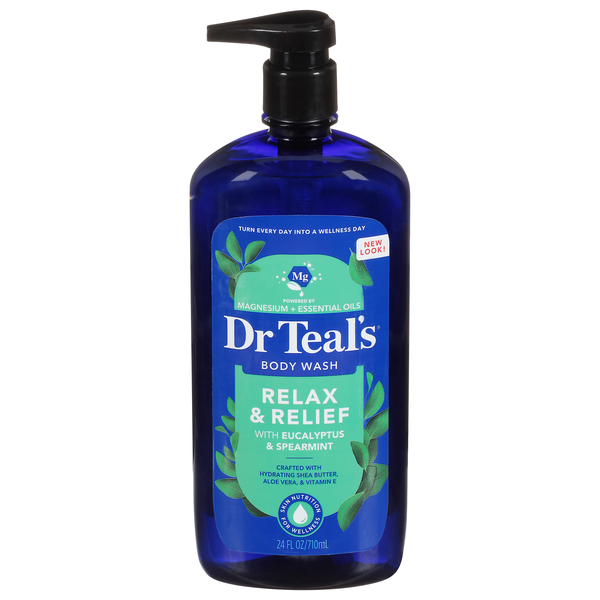 Dr. Teal's Relax Eucalyptus Spearmint Body Wash w/Pure Epsom Salt Pump
