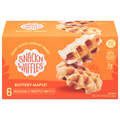 Snack N Waffles Grab-N-Go Buttery Maple! Waffles - 6 ct