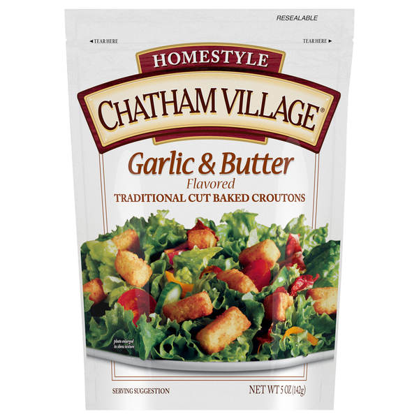 Chatham Village Traditional Cut Garlic & Butter Baked Croutons