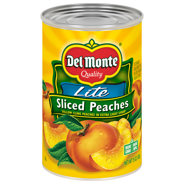 Del Monte Lite Sliced Peaches in Extra Light Syrup