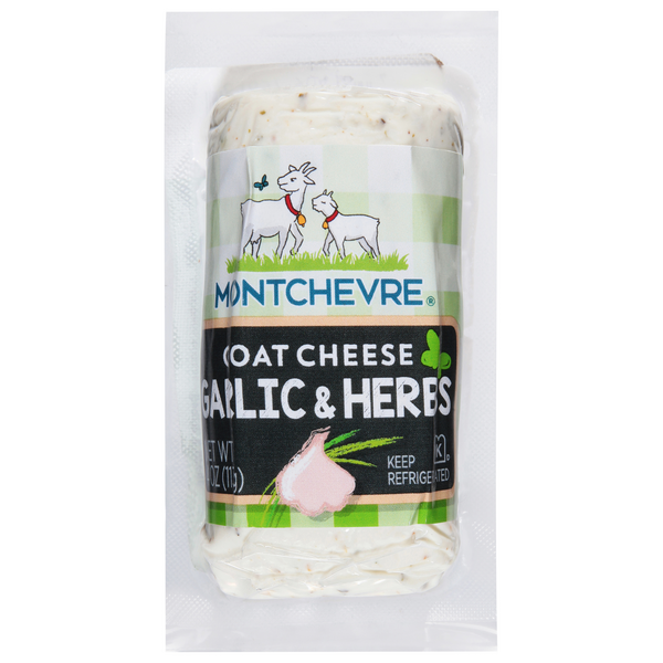Save on Montchevre Chevre Goat Cheese Garlic Herb Mini Log Fresh Order