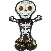 AirLoonz Halloween Day of Dead Skeleton Decorative Air-Filled Balloon