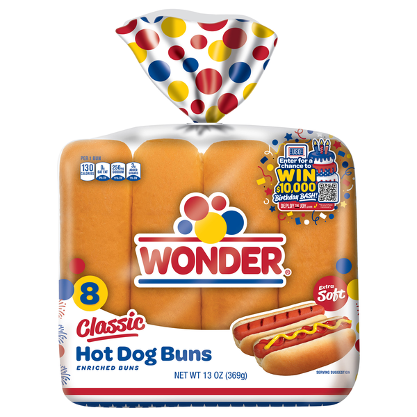 Wonder Classic Hot Dog Buns - 8 ct