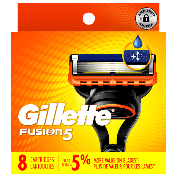 Gillette Fusion5 Refill Cartridges 5 Blade