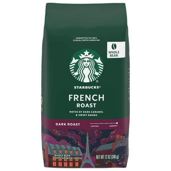 Starbucks French Roast Dark Roast Whole Bean Coffee
