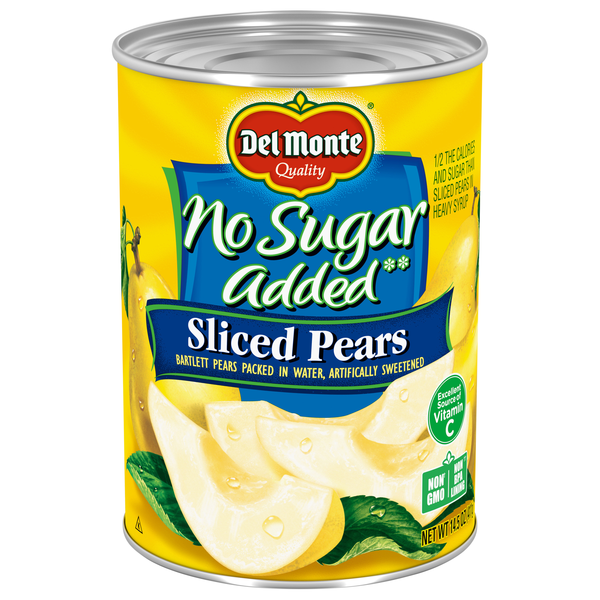 Del Monte No Sugar Added Sliced Pears in Artificially Sweetened Water