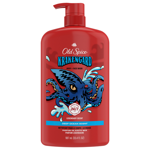 Old Spice Men Krakengard Body Wash Pump