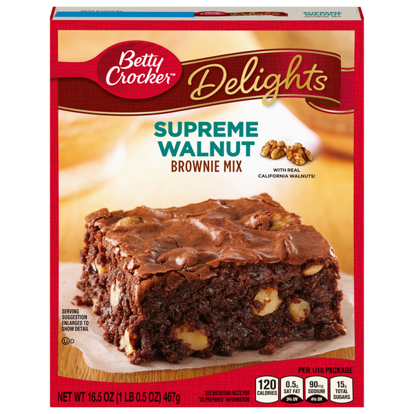 Betty Crocker Delights Supreme Walnut Brownie Mix