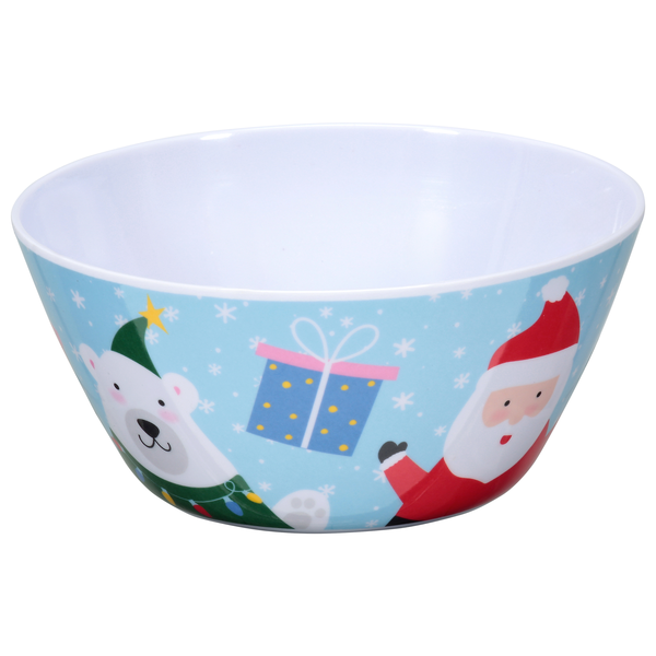 Smart Living Christmas Kids Single Serve Bowl Santa & Polar Bear