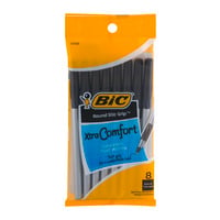 BIC Ultra Round Stic Grip Ball Pens Black