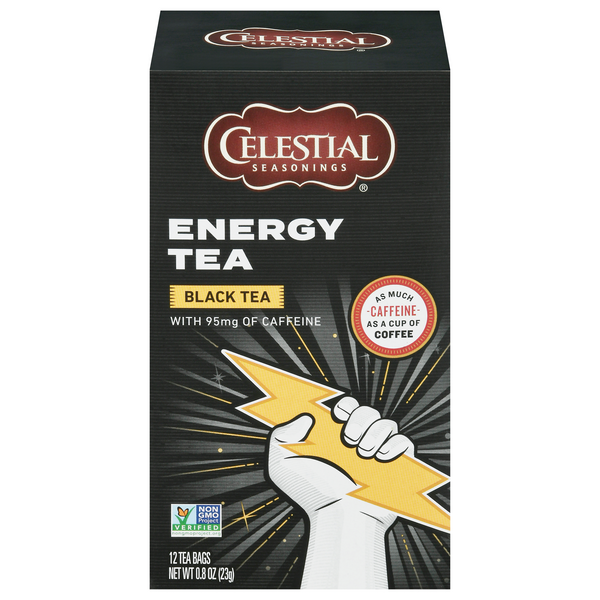 Save on Celestial Seasonings Energy Tea Black Tea Bags with 95 mg of