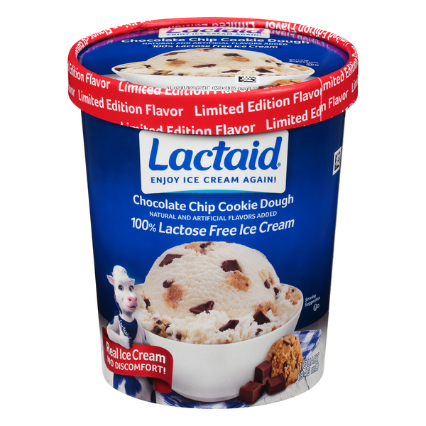 Lactaid Lactose Free Chocolate Chip Cookie Dough Ice Cream