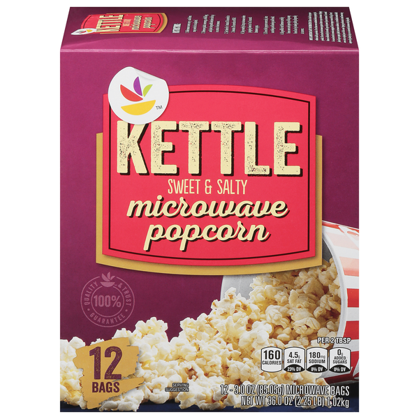 Our Brand Kettle Sweet & Salty Microwave Popcorn - 12 ct