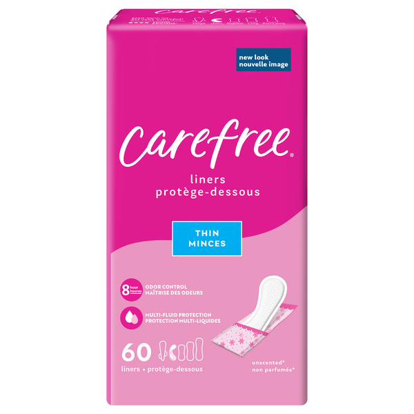 Carefree Unscented Thin Liners To Go