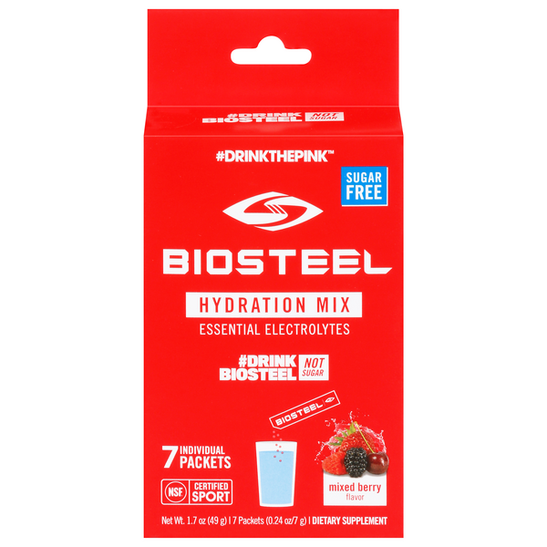 Save on BioSteel Hydration Mix Berry Flavor Sugar Free 7 ct Order Online Delivery GIANT