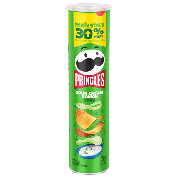 Pringles Sour Cream & Onion Potato Crisps Chips Party Stack