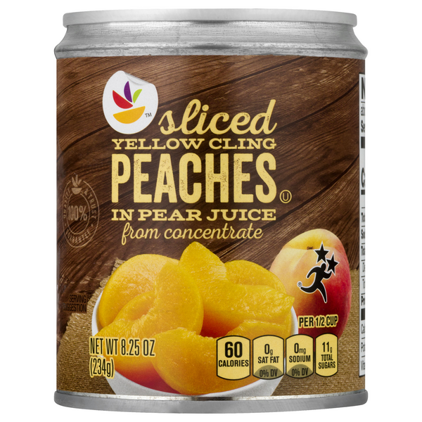 Giant Sliced Yellow Cling Peaches in Pear Juice