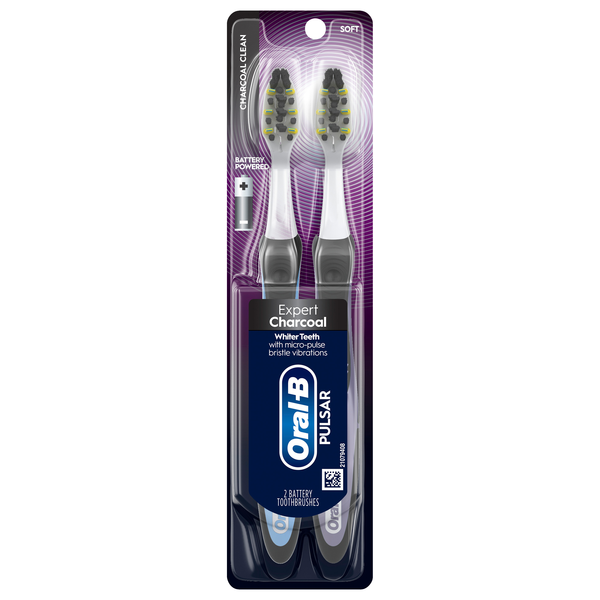 Oral-B Pulsar Charcoal Battery Powered Toothbrush Soft