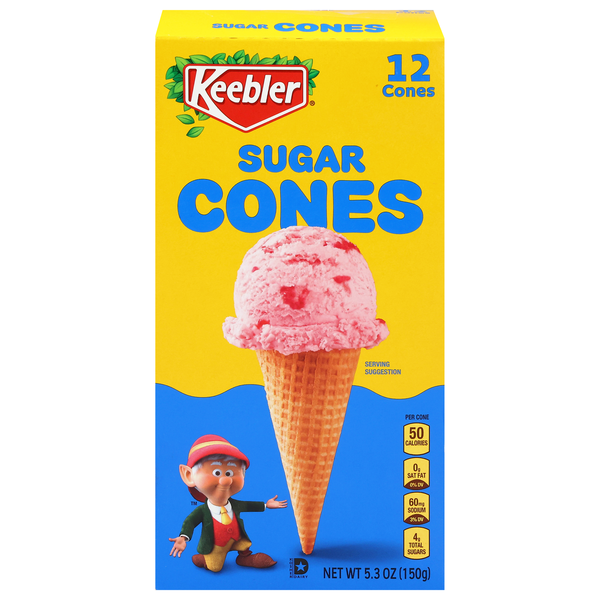 Keebler Sugar Ice Cream Cones - 12 ct