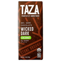 Taza Organic Wicked Dark Coconut 95% Dark Chocolate Candy Bar