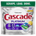 Cascade Platinum Dawn Lemon Scent Dishwasher Detergent ActionPacs - 12 ct