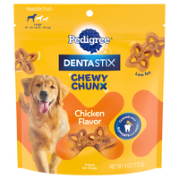 PEDIGREE DENTASTIX Chewy Chunx Chicken Flavor Treats for Large Dogs