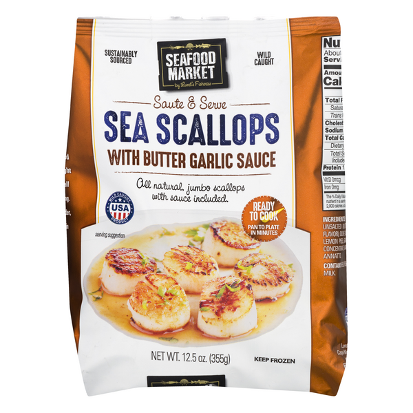 Save on Seafood Market Sea Scallops with Butter Garlic Sauce Order