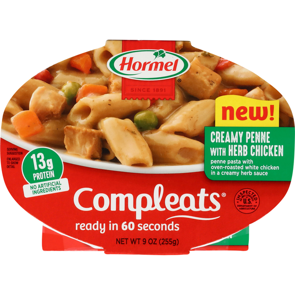 Hormel Compleats Creamy Penne with Herb Chicken Meal