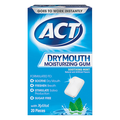 ACT Sugar Free Dry Mouth Soothing Mint Moisturizing Gum with Xylitol