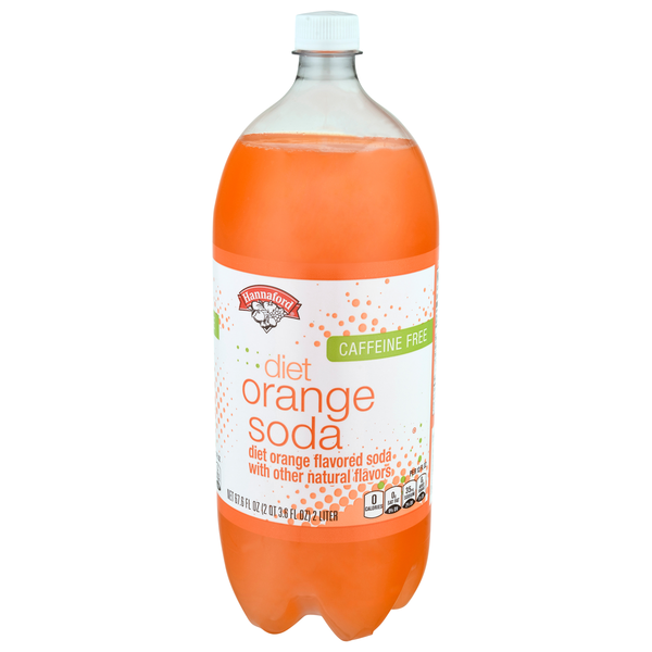 Hannaford Diet Orange Soda Caffeine Free